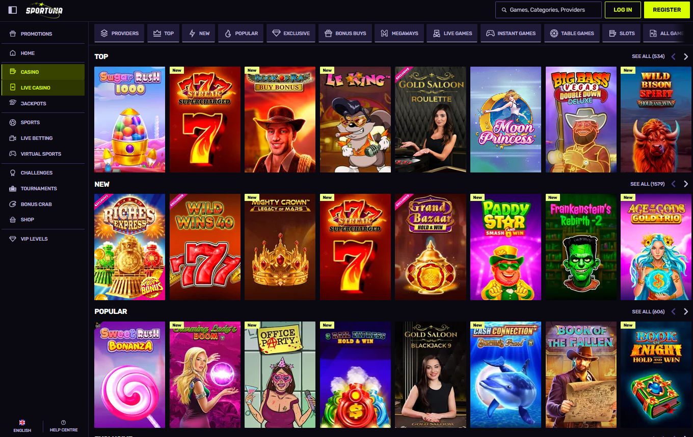 Sportuna赌场评论